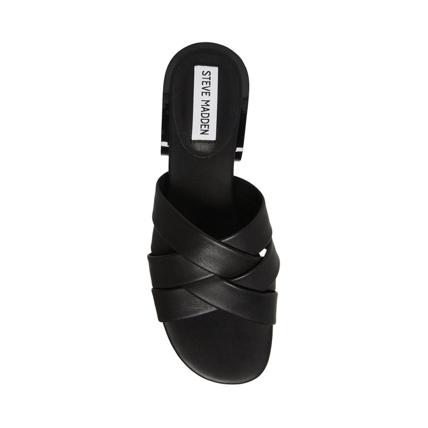 Black Steve Madden Kessy Women's Mules | PH 1067NQV